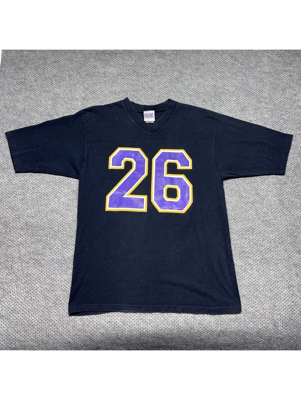 Vintage 1998 Los Angeles Lakers Jersey Style T-Shirt Large RARE MENS BLACK